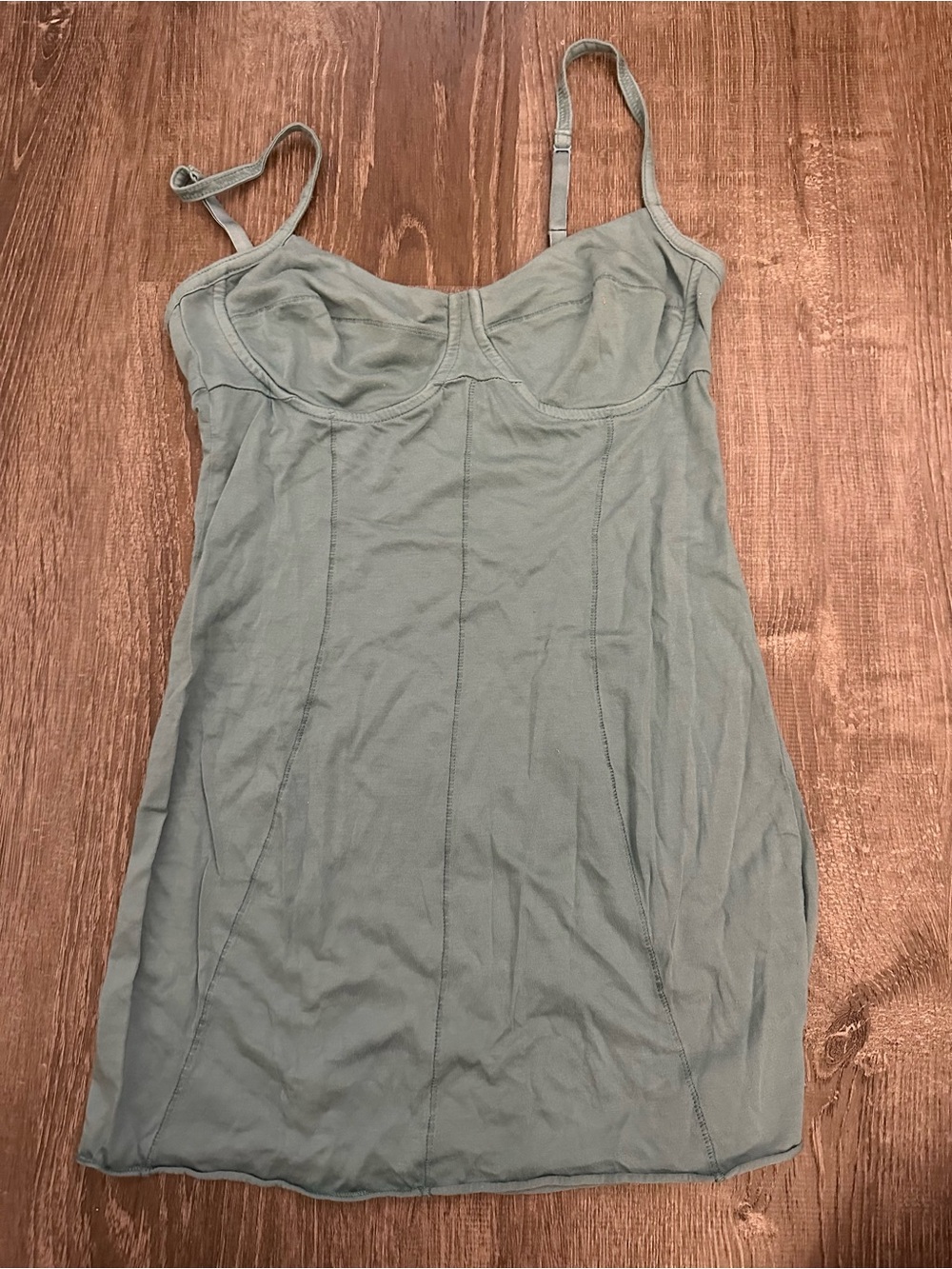 Aritzia Wilfred Light Blue Bustier Tank Top